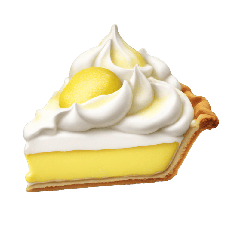 genmoji: Lemon meringue pie