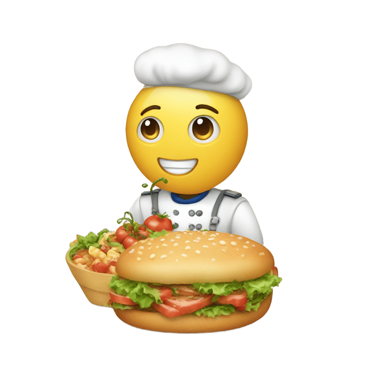 genmoji: A dod with favorite food