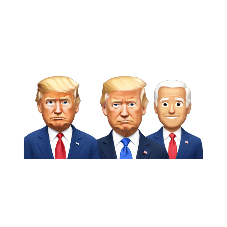 genmoji: 25% Joe Biden 75% Donald Trump