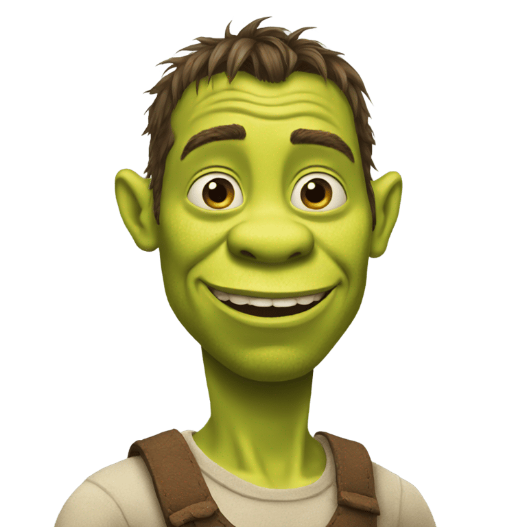 genmoji: skinny shrek