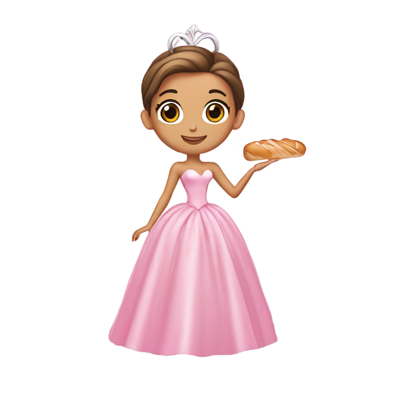 genmoji: Ariana Grande, 30 ans, en Glinda avec baguette magique, robe rose, silhouette complète