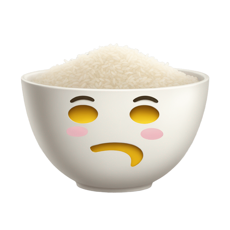 genmoji: rice bowl smiley