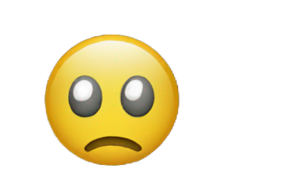 genmoji: A sad smile