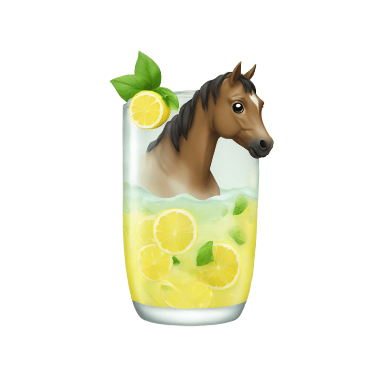 genmoji: Lemonade, horse