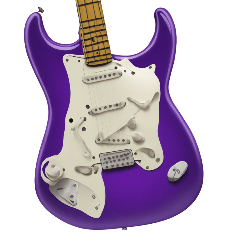 genmoji : Stratocaster Fender violette