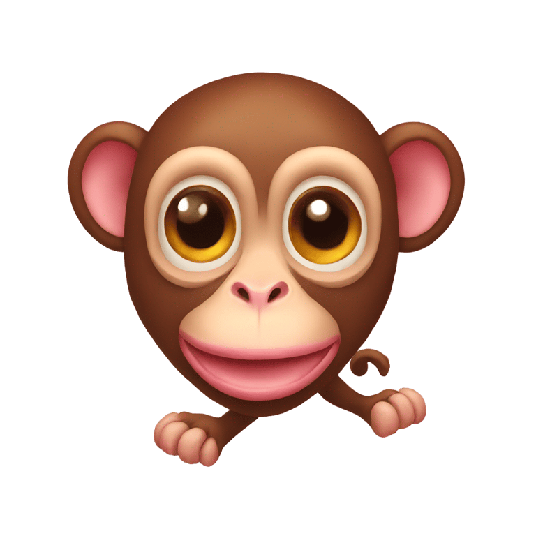 genmoji: Monkey with ham legs