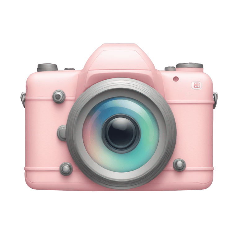 genmoji: A camera in pastel colors