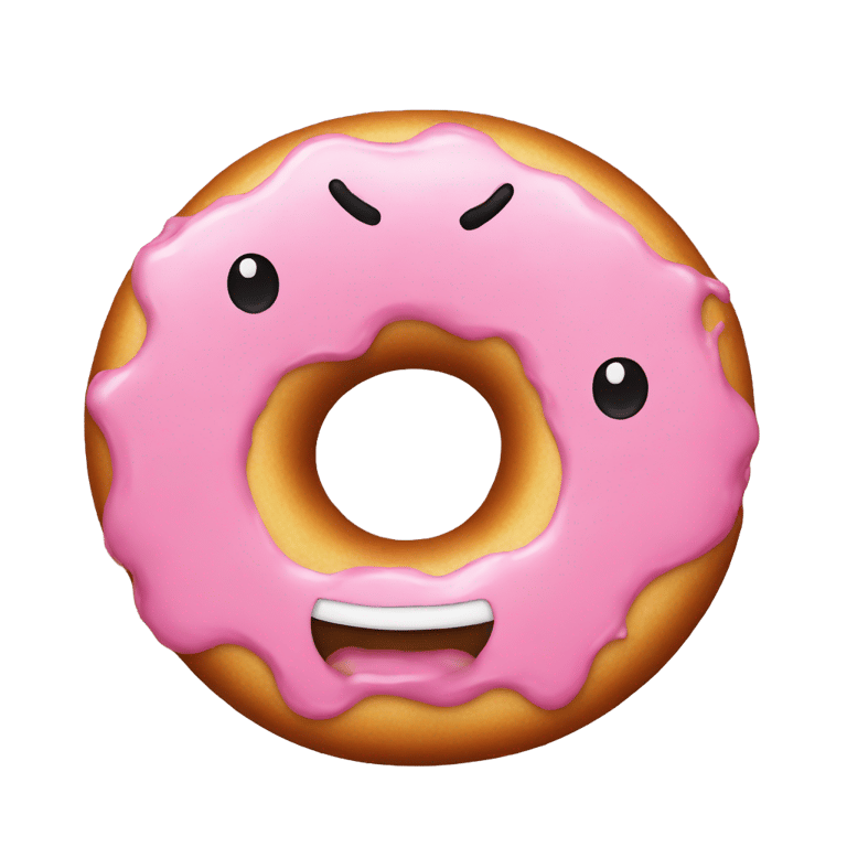 genmoji: Bulky rock shaped like a donut