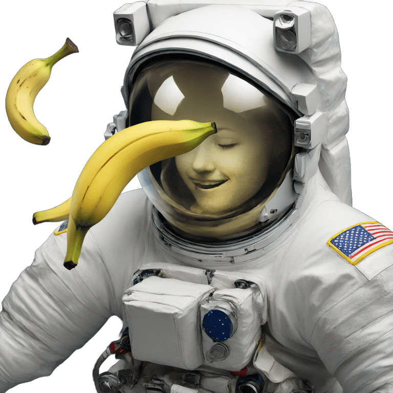 genmoji : Astronaut with banana peel