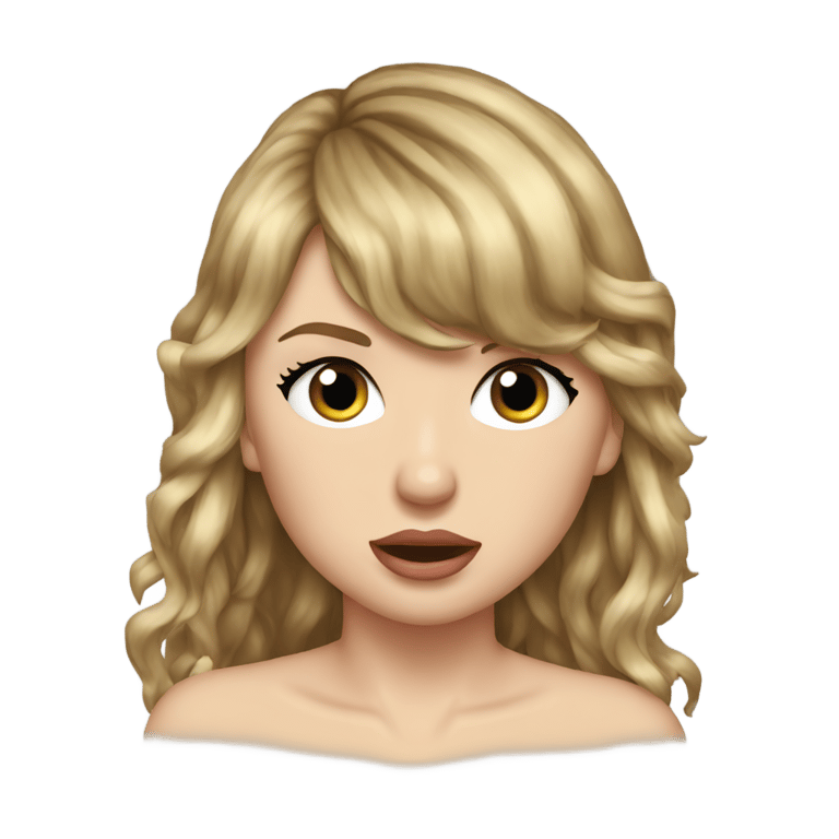 genmoji: Taylor Swift Crying Horrendously