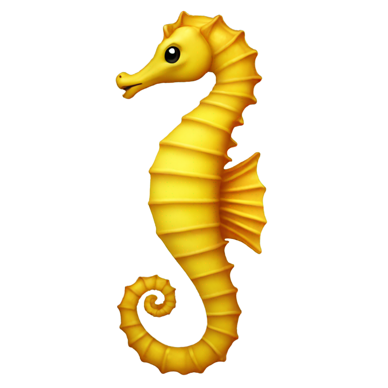 genmoji: Seahorse but yellow