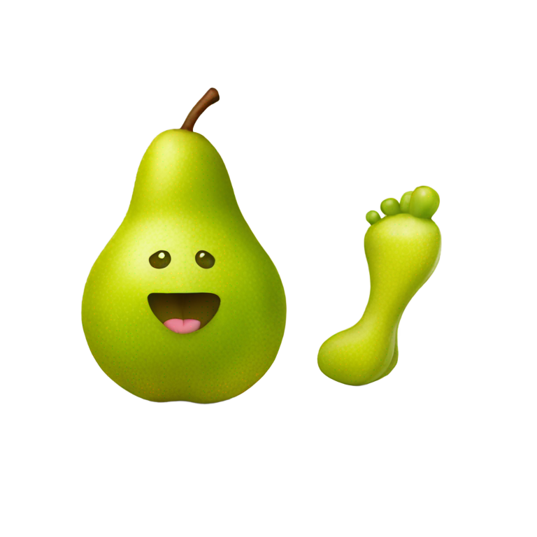 genmoji：带脚的梨子