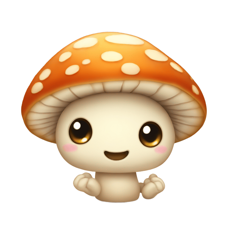 genmoji: Cute mushrooms