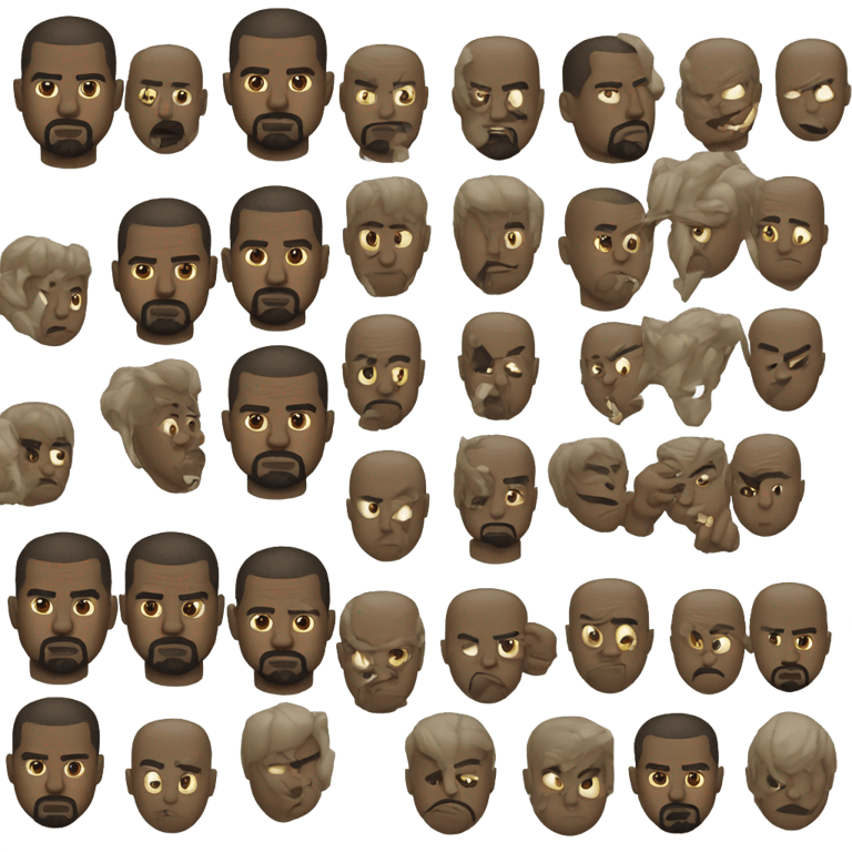 genmoji：bad kanye west evil