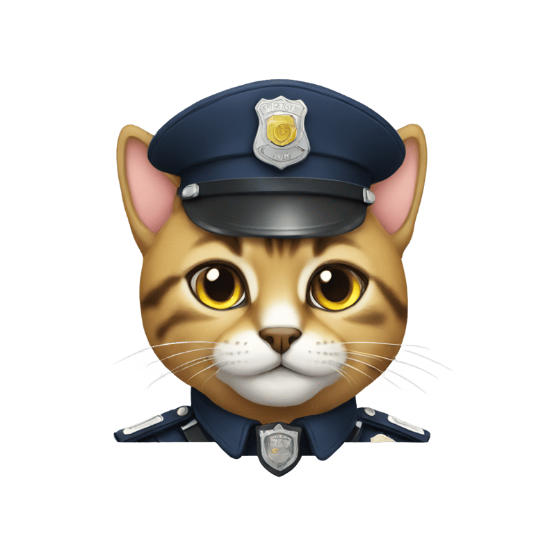 genmoji: Police cat