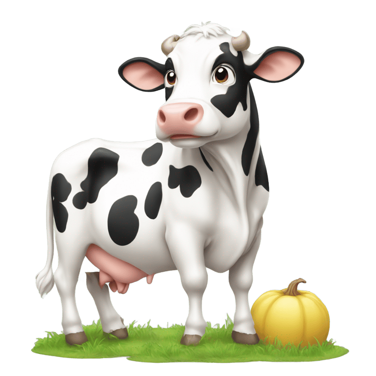 絵文字：Cow Drop Coloring Pages