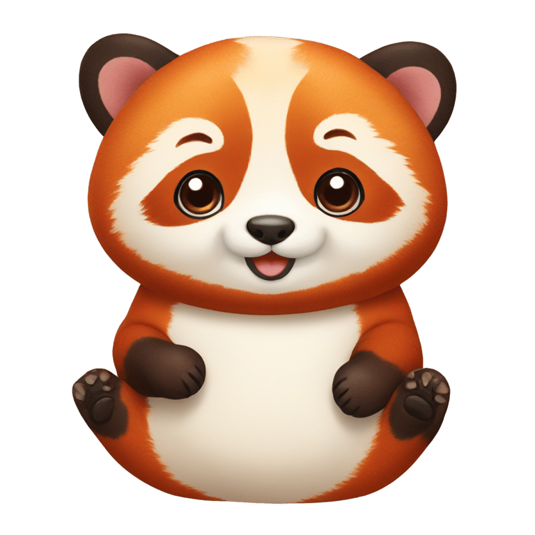 genmoji: Red panda dumpling 🪽