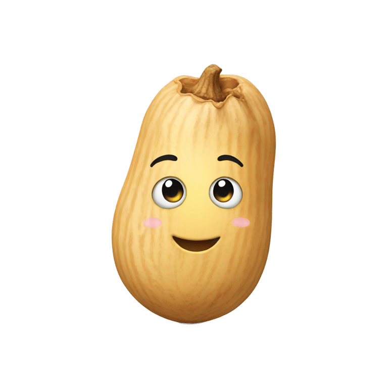 genmoji: Peanut with smiley face