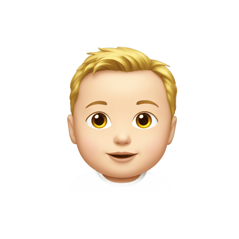 genmoji: Elon Musk as a Baby