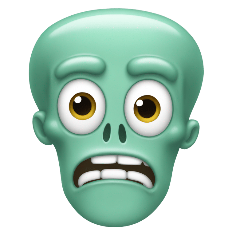 genmoji: Squidward mouth