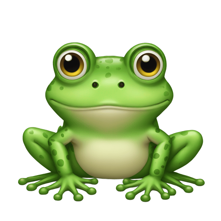 genmoji: a frog