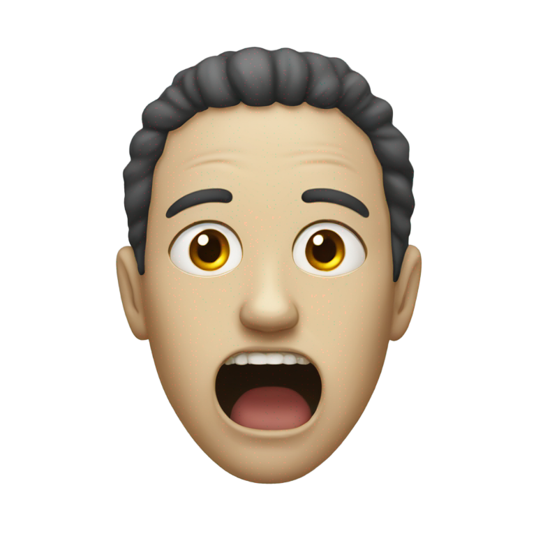 genmoji: nightmarish terror with human nostrils