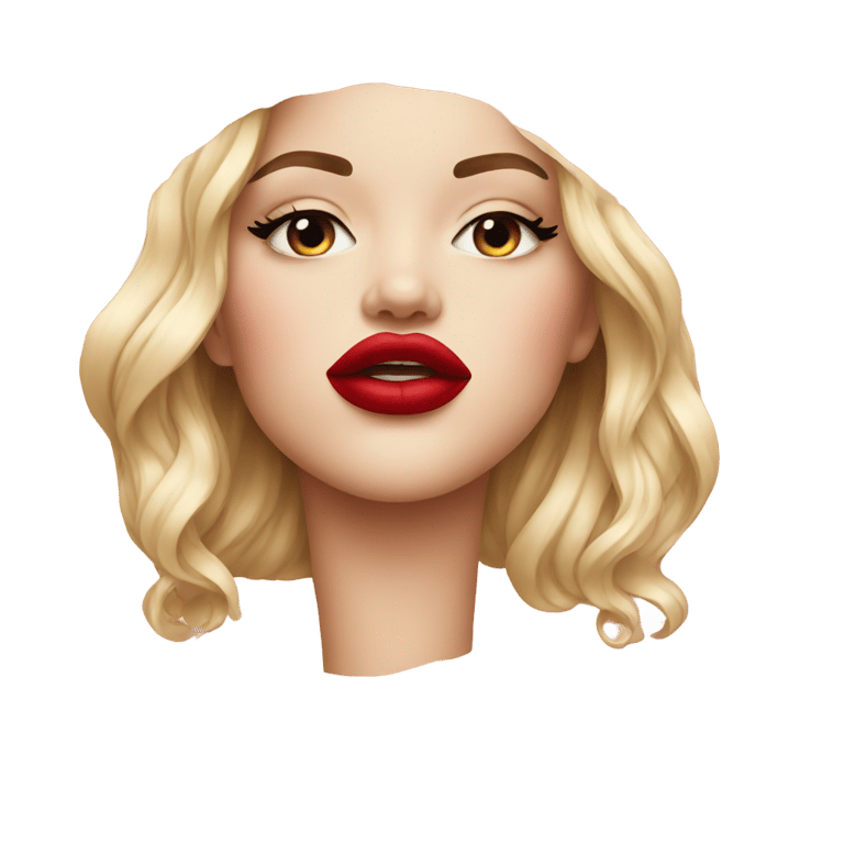 genmoji: Red lip