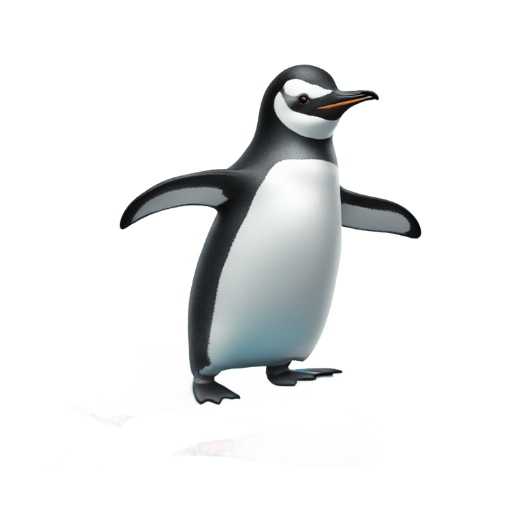 genmoji: Penguin surfing