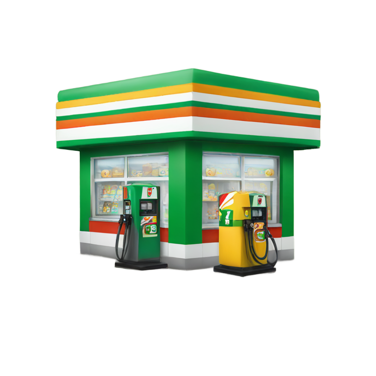 genmoji: 7 eleven gasoline