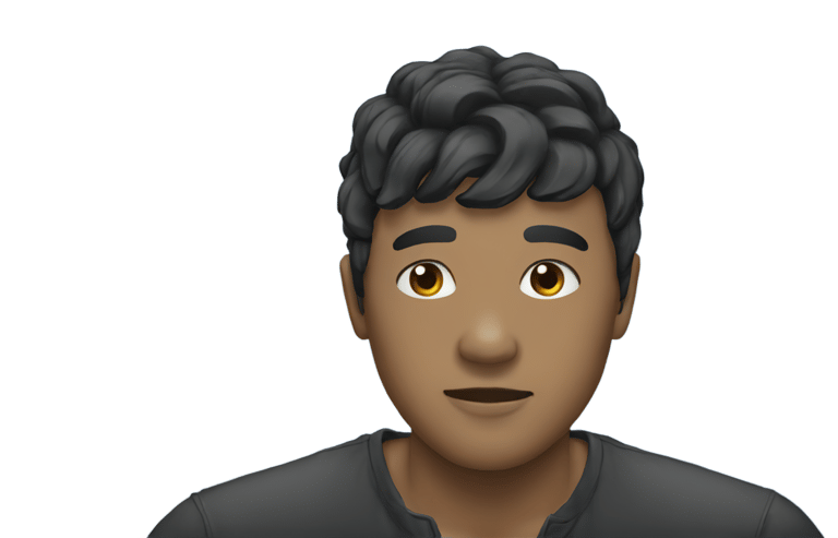 genmoji: person with black hair