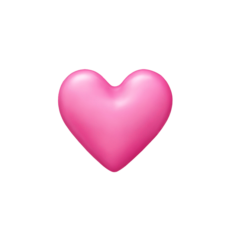 genmoji: A pink heart-shaped sugar candy