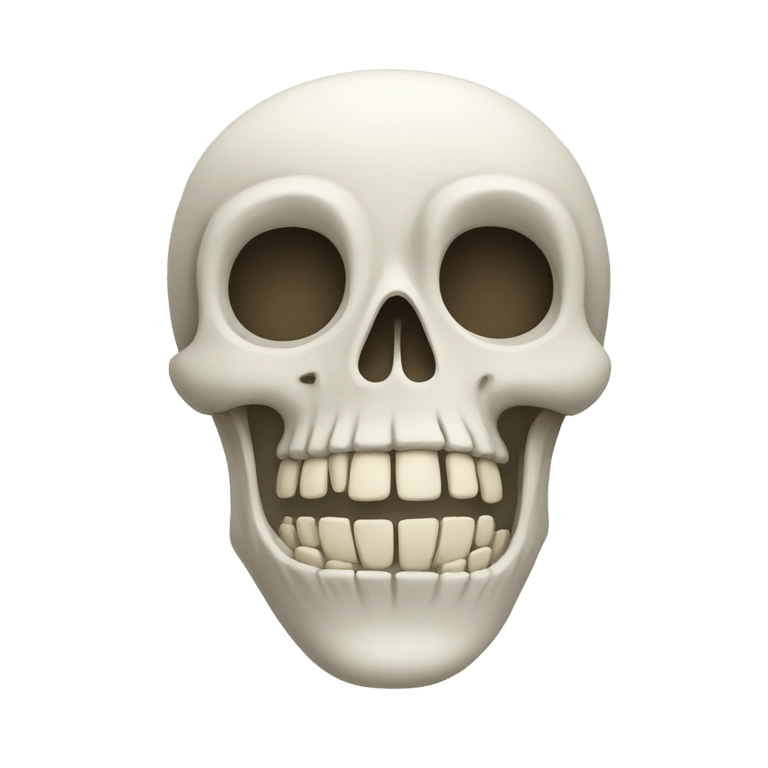 genmoji: A skeleton face