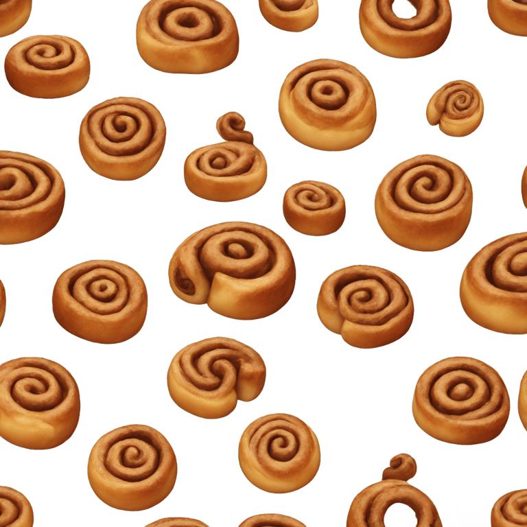 genmoji: One single cinnamon bun