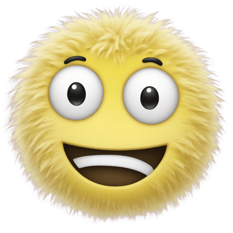 genmoji: Fuzziest smiley face