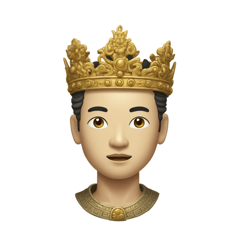 genmoji: a king crown of silla dynasty