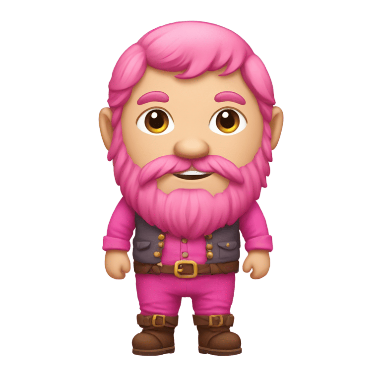 genmoji: dwarf with pink pants