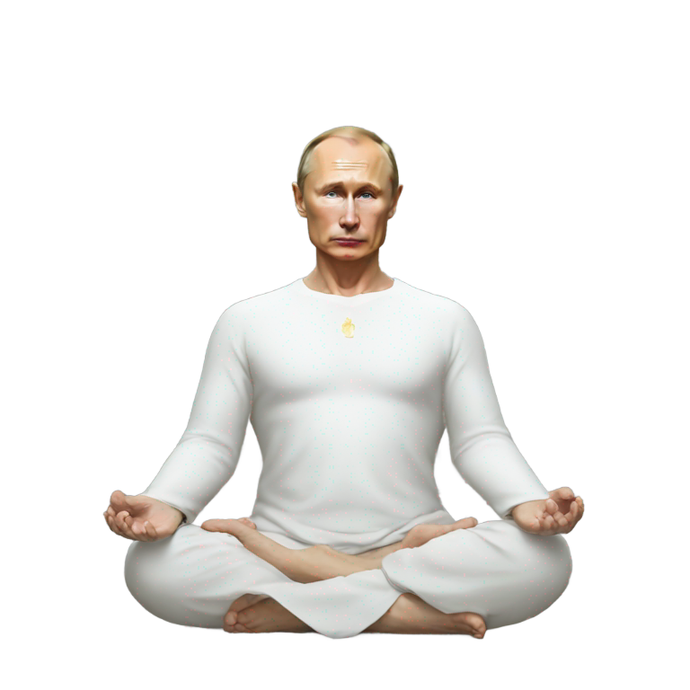 genmoji : putin meditates