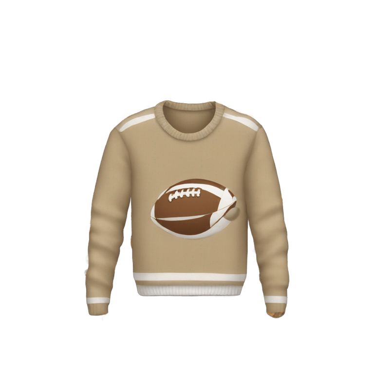 genmoji: Sweater at a football game