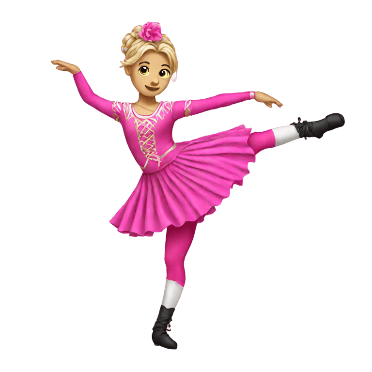 genmoji : Danseuse des Highlands rose