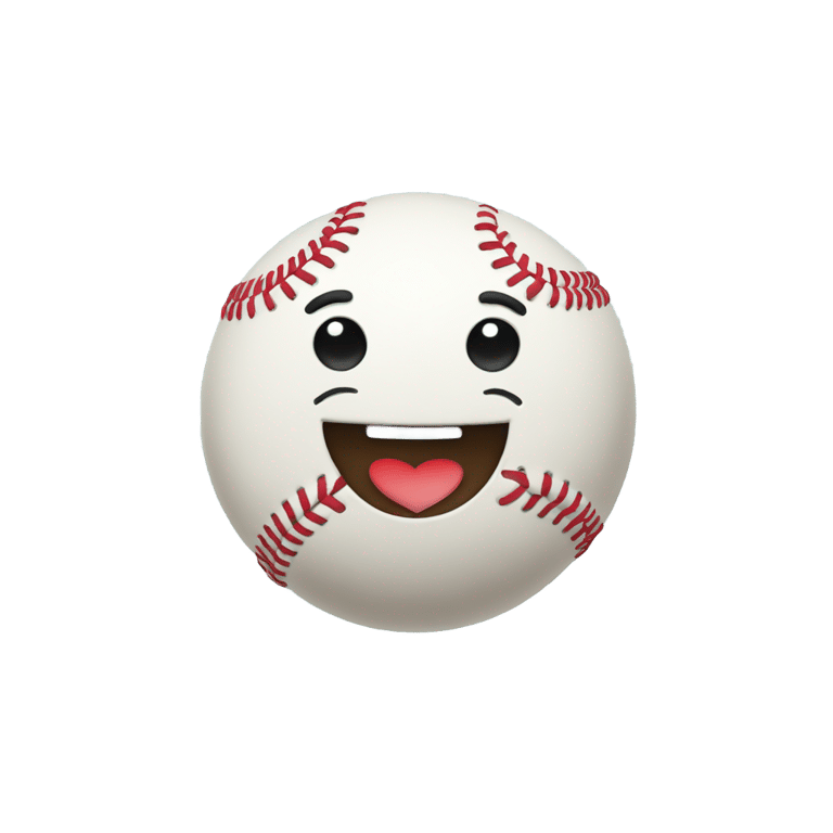 絵文字：Baseball with heart eyes