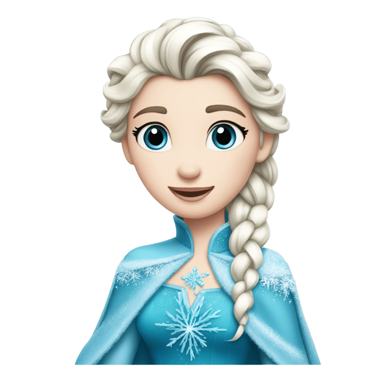 genmoji: Blue snowy letter 'A' elsa