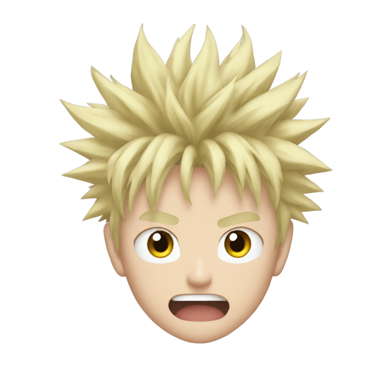 genmoji: Angry Katsuki Bakugo