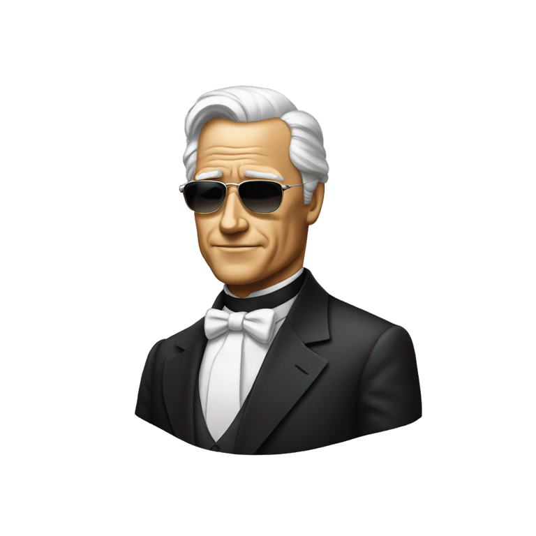 絵文字：american president looking cool