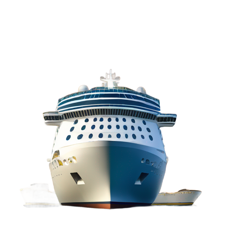 genmoji : Vue arrière de l'Oasis of the Seas, navire de croisière