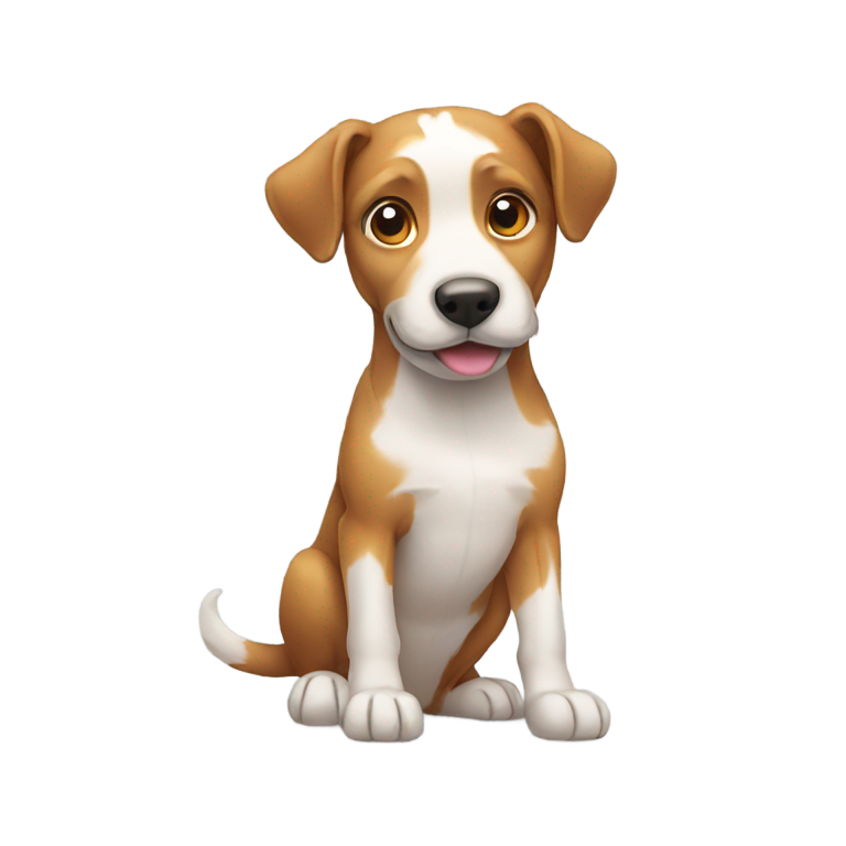 genmoji: Dog with a heart