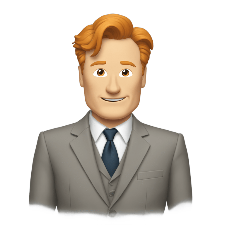 genmoji: conan o’brien suit jacket