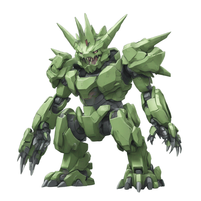 genmoji: Mecha Anime Tyranitar