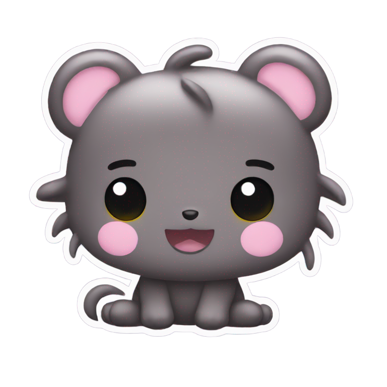 genmoji: From Sanrio kuromi