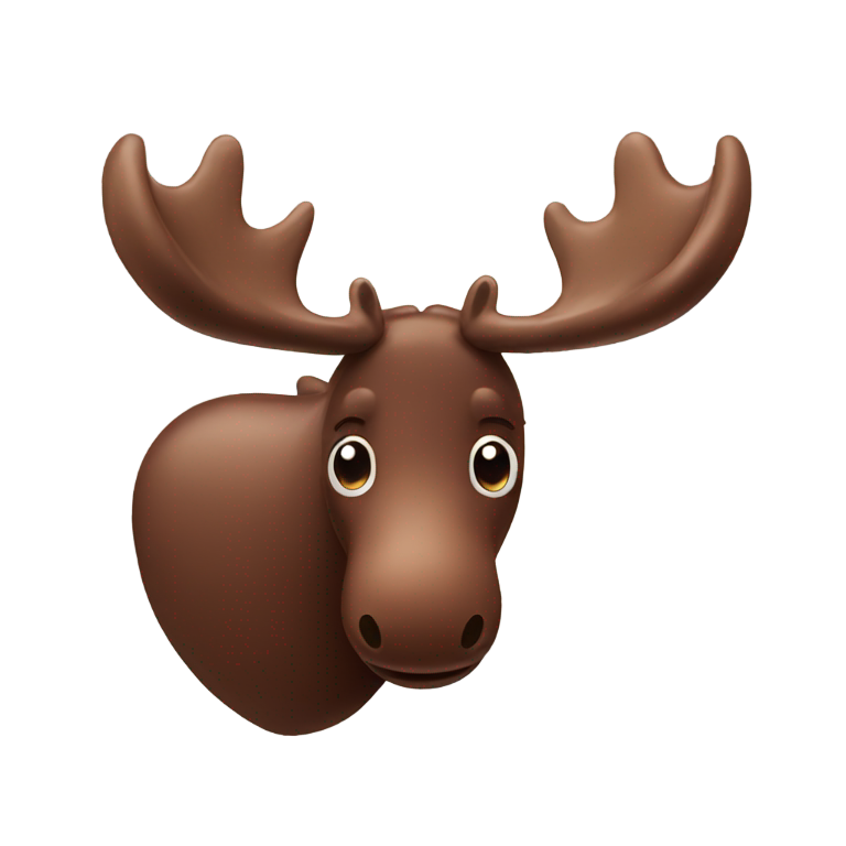 genmoji: a chocolate moose