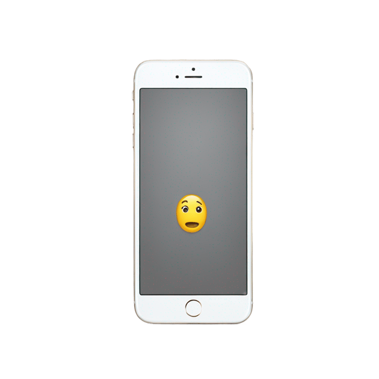 genmoji: An Iphone 16 switched off at the front